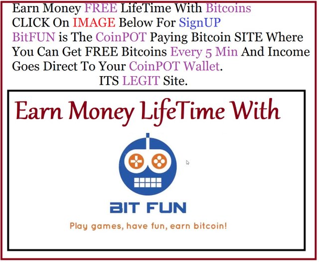 Earn Money Free Lifetime With Bitcoins!    Steemit - 